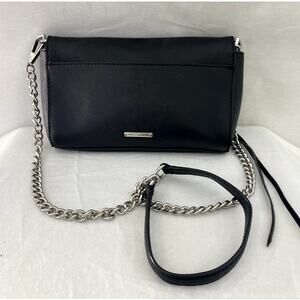 Rebecca Minkoff Black Purse  Crossbody Chain Strap Clutch